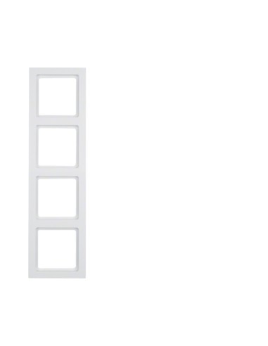 Berker Q3 ramka 4-krotna biała aksamit Hager 10146099 - hurtownia elektryczna Amper.pl