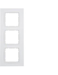 Berker B7 ramka 3-krotna biała matowa Hager 10136919 - hurtownia elektryczna Amper.pl 2