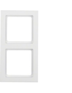 Berker Q3 ramka 2-krotna biała aksamit Hager 10126099 - hurtownia elektryczna Amper.pl 2