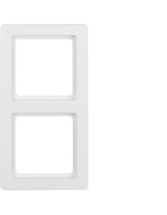 Berker Q1 ramka 2-krotna biała aksamit Hager 10126089 - hurtownia elektryczna Amper.pl 2