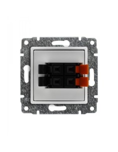 Vena gniazdo głośnikowe podwójne białe 5104 71 2