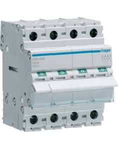 Rozłącznik izolacyjny 125A 4P N Hager SBN499 - hurtownia elektryczna Amper.pl 2