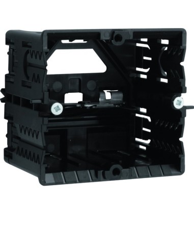 tehalit.WA Puszka instalacyjna 1-krotna, montaż w profilach typu C, pełna, czarna GLS5500 Hager