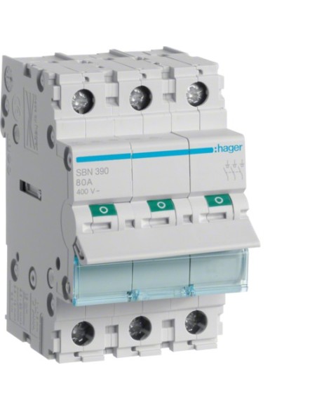 Rozłącznik izolacyjny 100A 3P Hager SBN390 - hurtownia elektryczna Amper.pl