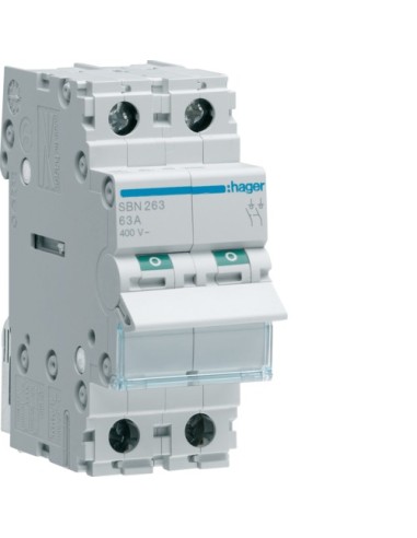 Rozłącznik izolacyjny 63A 2P Hager SBN263 - hurtownia elektryczna Amper.pl
