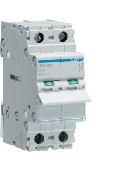 Rozłącznik izolacyjny 63A 2P Hager SBN263 - hurtownia elektryczna Amper.pl
