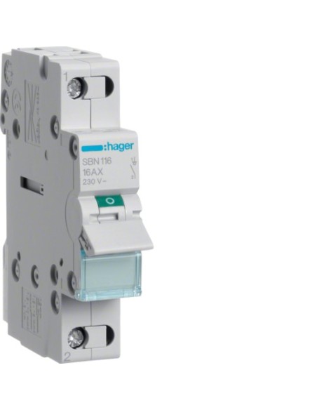 Rozłącznik izolacyjny 16A 1P Hager SBN116 - hurtownia elektryczna Amper.pl