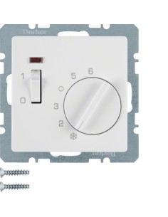 Berker Q1 regulator temperatury biały aksamit Hager 20306089 - hurtownia elektryczna Amper.pl 2