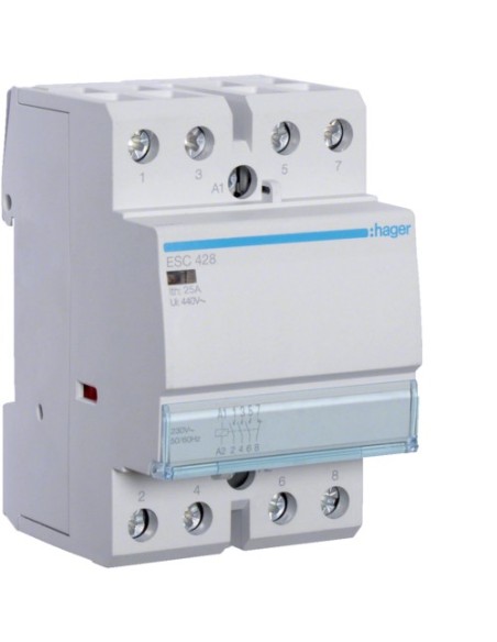 Stycznik 230V 3Z+1R/25A Hager ESC428