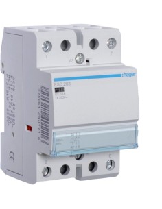 Stycznik 230V AC 2NO/63A Hager ESC263 2