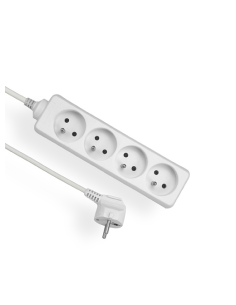 Przedłużacz czterokrotny z uziemieniem 4G 2P+Z 5m Elgotech EPS-405 - hurtownia elektryczna Amper.pl