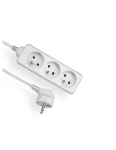 Przedłużacz trzykrotny z uziemieniem 3G 2P+Z 1,5m Elgotech EPS-301,5 - hurtownia elektryczna Amper.pl