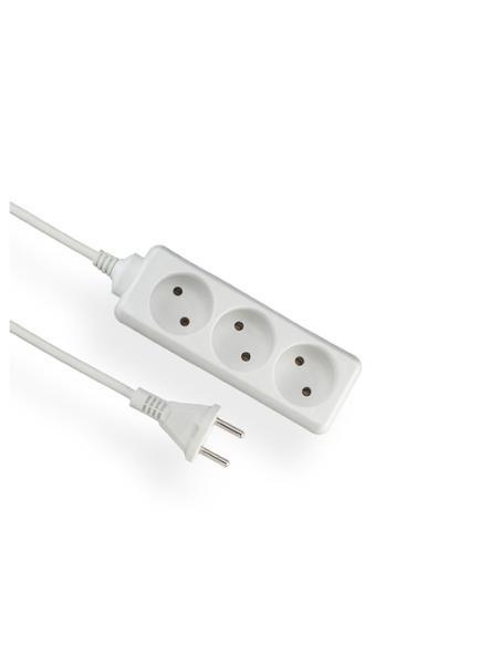 Przedłużacz tzykrotny bez uziemienia 3G 2P 3m Elgotech EPS-33 - hurtownia elektryczna Amper.pl