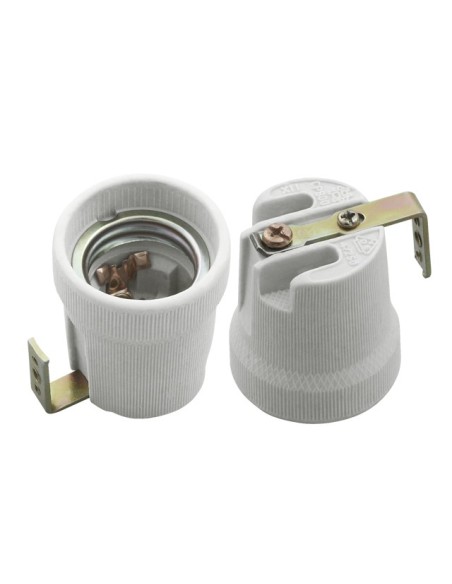 Oprawka ceramiczna HLDR-E27-F z blaszką Kanlux 02161