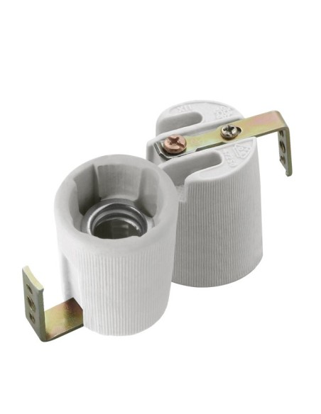 Oprawka ceramiczna HLDR-E14-F z blaszką Kanlux 02173 - hurtownia elektryczna Amper.pl