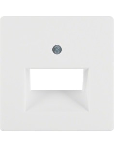 Berker Q1 element centralny do gniazda przyłączeniowego z UAE 2-krotny biały aksamit Hager 14096089 - hurtownia elektryczna Ampe 2