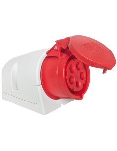 Gniazdo siłowe stałe 3P+Z 32A 400V IP44 PCE 124-6 - hurtownia elektryczna Amper.pl 2