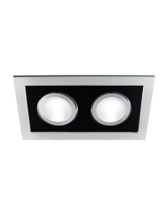 Oprawa MR16 2xGU10 BORYS L srebro czarny IDEUS STRUHM 03140 - hurtownia elektryczna Amper.pl 2