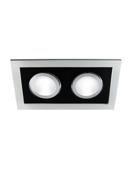 Oprawa MR16 2xGU10 BORYS L srebro czarny IDEUS STRUHM 03140 - hurtownia elektryczna Amper.pl