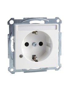 Gniazdo wtyk. SCHUKO p.opis., sygn. zał. przesł., b.śrub., B.A, P, Sys M Merten MTN2303-0325 Schneider 2