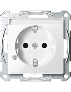 Gniazdo wtyk. SCHUKO p.opis., sygn. zał. przesł., b.śrub., B.P, P, Sys M Merten MTN2303-0319 Schneider 2