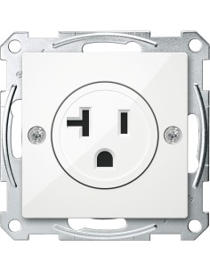 Merten, Mechanizm z płytką centralną System M gniazda USA biały polarny Merten MTN2156-0319 Schneider 2