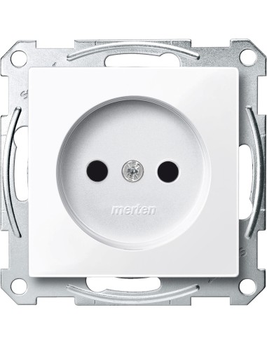 Gniazdo wtykowe bez uziemienia, z przesłoną, zaciski śrub., B.A, P, Sys M Merten MTN2000-0325 Schneider