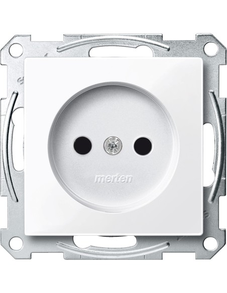 Gniazdo wtykowe bez uziemienia, z przesłoną, zaciski śrub., B.A, P, Sys M Merten MTN2000-0325 Schneider