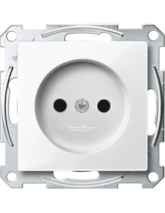 Gniazdo wtykowe bez uziemienia, z przesłoną, zaciski śrub., B.P, P, Sys M Merten MTN2000-0319 Schneider 2