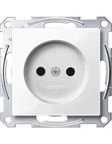 Gniazdo wtykowe bez uziemienia, z przesłoną, zaciski śrub., B.P, P, Sys M Merten MTN2000-0319 Schneider
