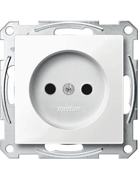 Gniazdo wtykowe bez uziemienia, z przesłoną, zaciski śrub., B.P, P, Sys M Merten MTN2000-0319 Schneider