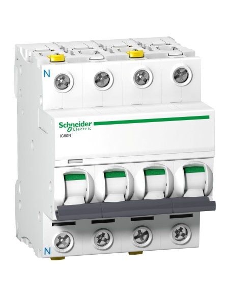 Wyłącznik nadprądowy iC60N-C1-3N C 1A 3N-biegunowy Acti9 A9F04701 Schneider