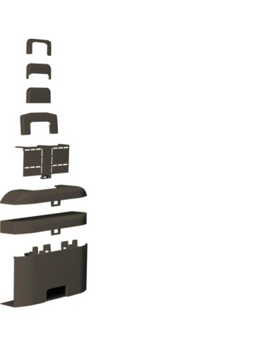 tehalit.ateha Rozgałęźnik do kanału 20x50, 3D, brązowy ATA205088014 Hager