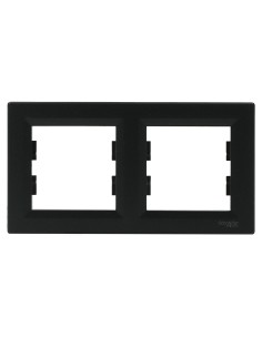 Asfora Ramka podwójna, pozioma, antracytowa EPH5800271 Schneider 2