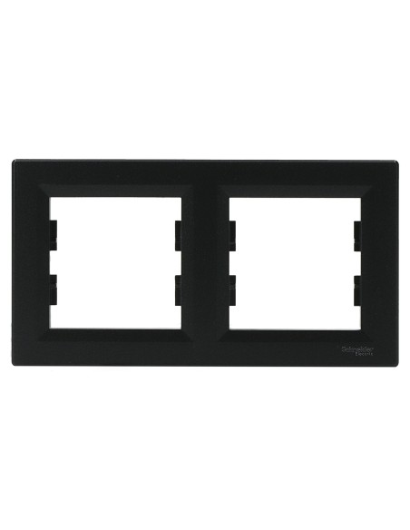 Asfora Ramka podwójna, pozioma, antracytowa EPH5800271 Schneider