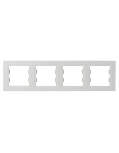 Asfora ramka 4-krotna pozioma biała EPH5800421 - hurtownia elektryczna Amper.pl 2