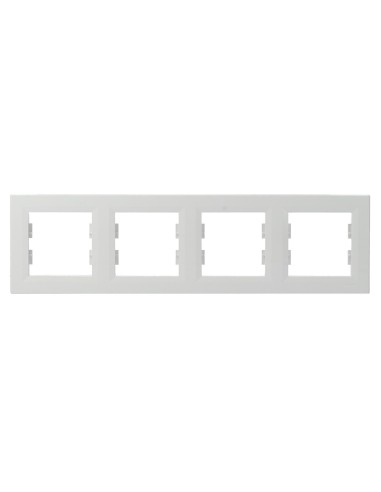 Asfora ramka 4-krotna pozioma biała EPH5800421 - hurtownia elektryczna Amper.pl