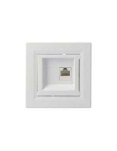 Asfora gniazdo komputerowe pojedyncze kat.5E białe EPH4300121 - hurtownia elektryczna Amper.pl 2