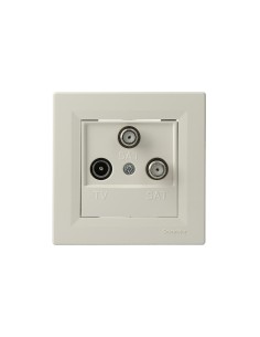 Asfora gniazdo TV/SAT/SAT końcowe krem EPH3600123 2