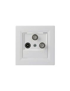 Asfora gniazdo TV SAT SAT końcowe białe EPH3600121 - hurtownia elektryczna Amper.pl 2