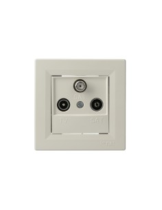 Asfora gniazdo RTV/SAT końcowe krem EPH3500123 2