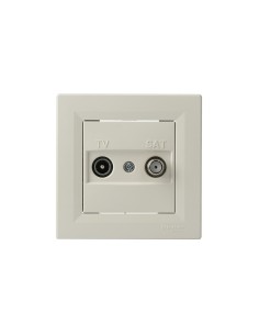 Asfora gniazdo TV/SAT końcowe krem EPH3400123 2