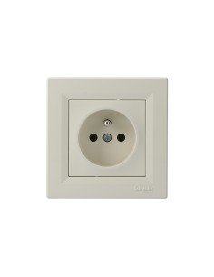 Asfora gniazdo pojedyncze 2p+z krem EPH2800123 2