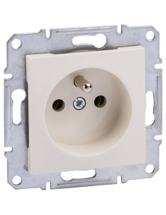 Asfora gniazdo pojedyncze 2p+z bez ramki krem EPH2800723 2