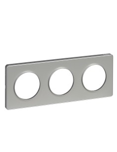 Odace Touch Ramka potrójna w kolorze aluminiowym S53P806 Schneider 2