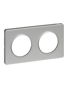Odace Touch Ramka podwójna w kolorze aluminiowym S53P804 Schneider 2