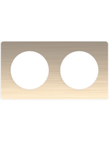 Odace Touch Ramka podwójna w kolorze brązowym BRONZE S52P804L Schneider