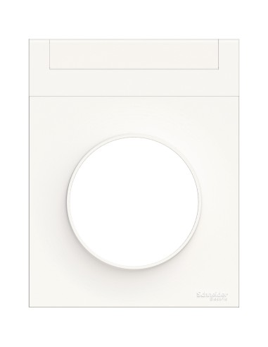 Odace Ramka pojedyncza z etykietką w kolorze białym S52P732 Schneider