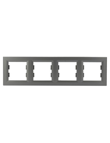 Asfora Ramka poczwórna, pozioma, stal EPH5800462 Schneider