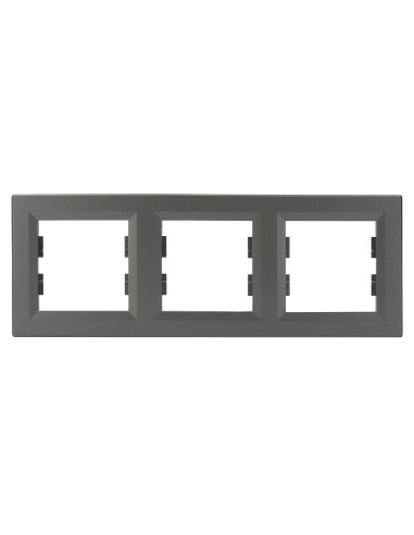 Asfora Ramka potrójna, pozioma, stalowe EPH5800362 Schneider